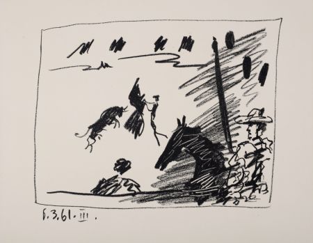 Lithograph Picasso - Jeu de la cape, 1961