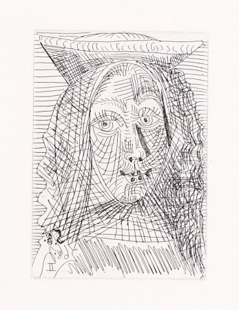 Etching Picasso - Jeune Dame Espagnole