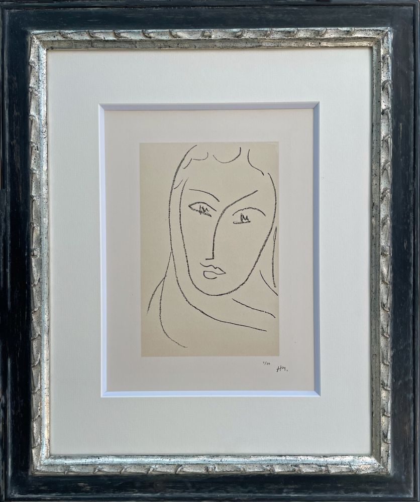 Lithograph Matisse - Jeune Femme au Foulard