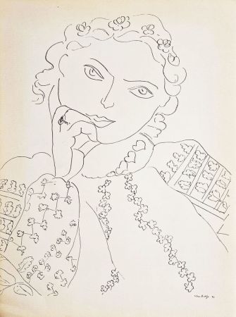 Rotogravure Matisse - Jeune fille