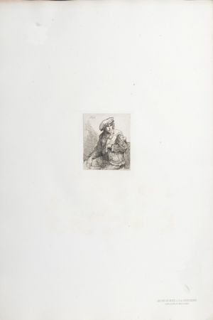 Rotogravure Rembrandt - Jeune Homme à la Gibecière