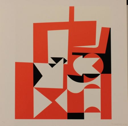 Lithograph Hill - JEUX - EXACTA FROM CONSTRUCTIVISM TO SYSTEMATIC ART 1918-1985
