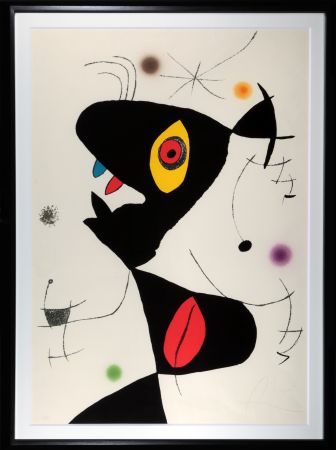 Lithograph Miró - Joan Mirò (da: Oda a Joan Mirò)