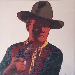 Screenprint Warhol -  John Wayne 377 by Andy Warhol 