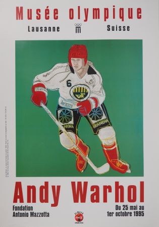 Illustrated Book Warhol - Joueur de Hockey