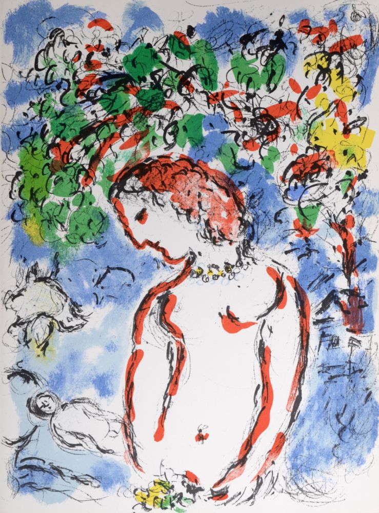 Lithograph Chagall - Jour de Printemps, 1972