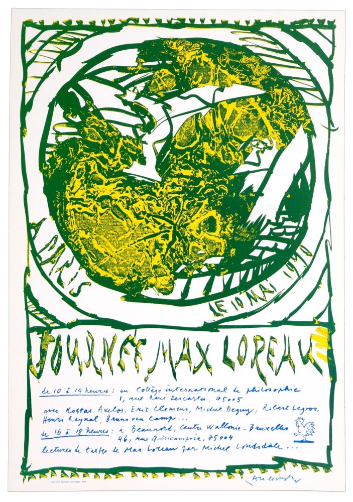 Poster Alechinsky - Journée Max Loreau