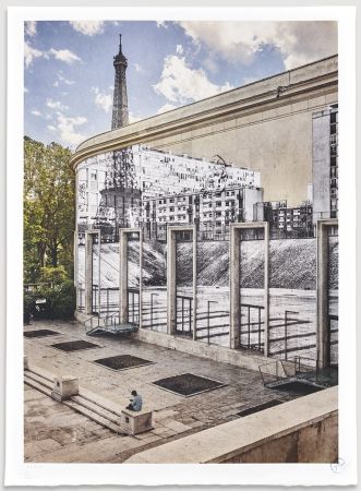 Lithograph Jr - JR Au Palais De Tokyo, 28 Aout 2020, 16h12, Paris, France