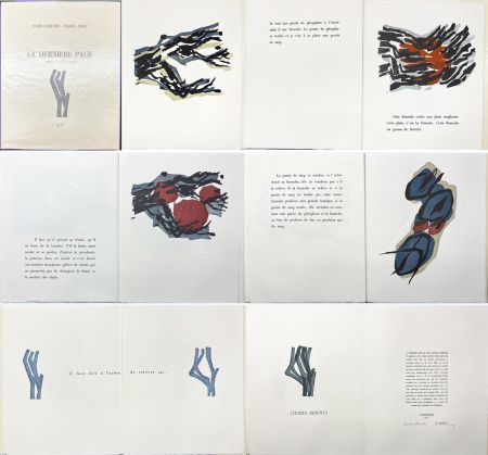Illustrated Book Ubac - Jules Lequier : LA DERNIÈRE PAGE. Avec 9 lithographies originales de Raoul Ubac (1968). 