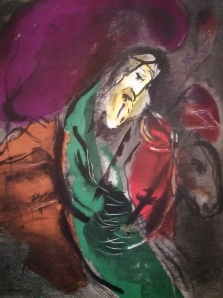 Lithograph Chagall - Jérémie