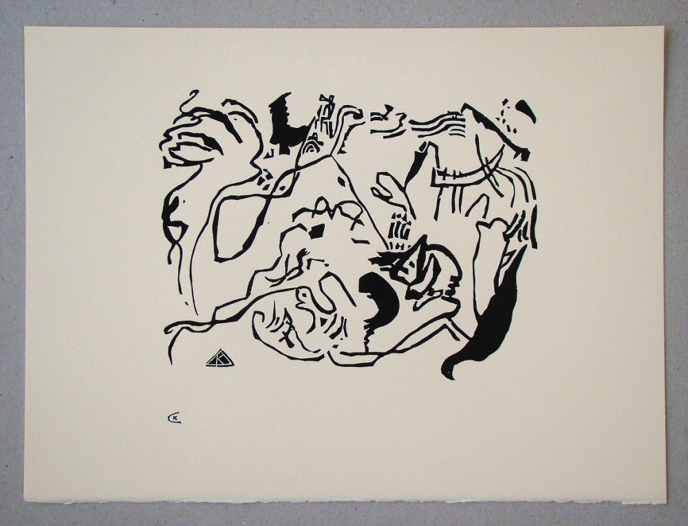 Woodcut Kandinsky - Jüngster Tag - 1913