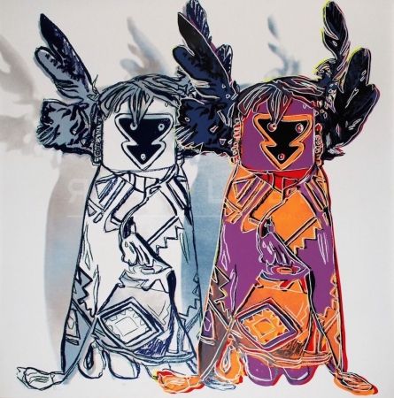 Screenprint Warhol - Kachina Dolls 381 by Andy Warhol