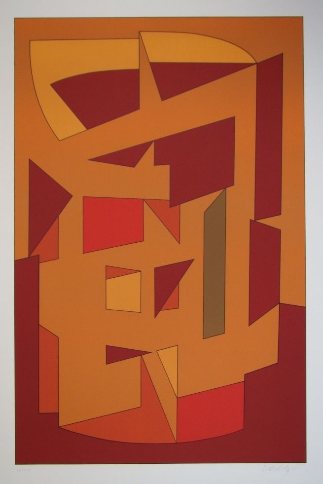 Screenprint Vasarely - Kallion