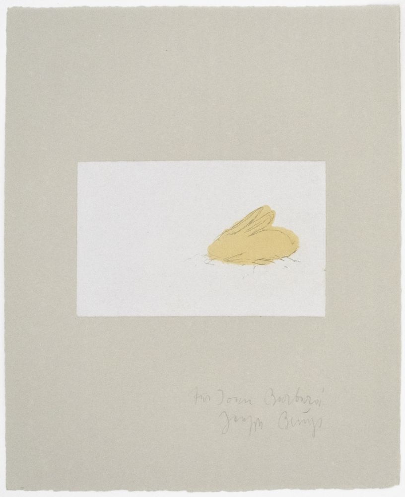 Engraving Beuys - Kaninchen