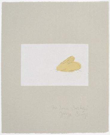 Engraving Beuys - Kaninchen