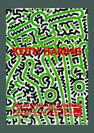 Lithograph Haring - Keith Haring: 'Homo Decorans' 1994 Offset-lithograph