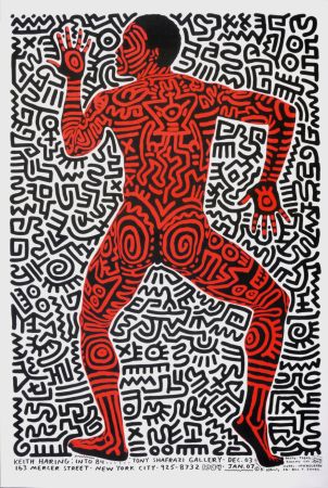 Lithograph Haring - Keith Haring Tony Shafrazi Gallery, 1983