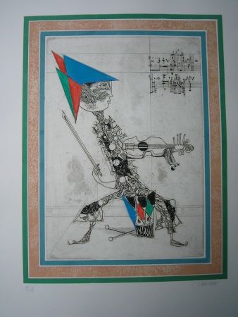 Etching And Aquatint Finsterer - King Beat