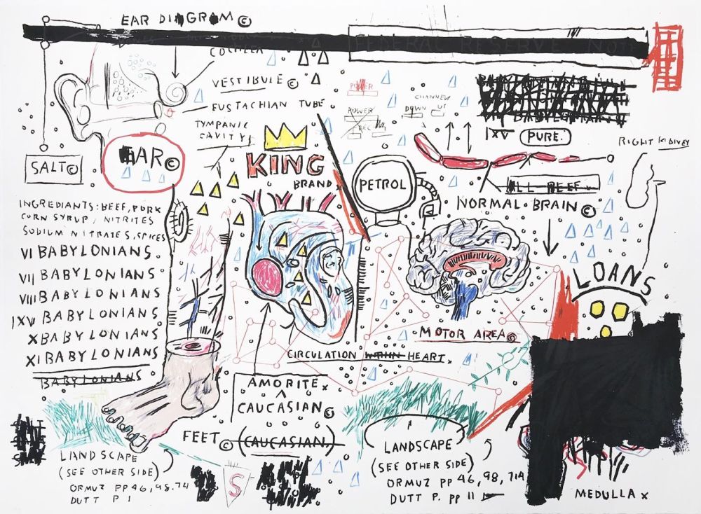 Screenprint Basquiat - King Brand