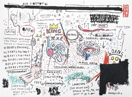 Screenprint Basquiat - King Brand