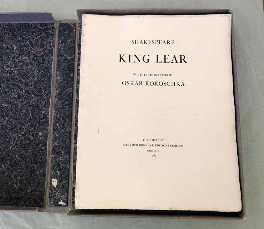 Lithograph Kokoschka - King Lear