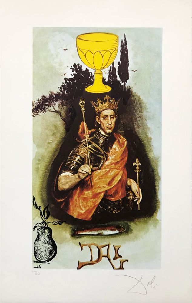Lithograph Dali - KING OF CUPS
