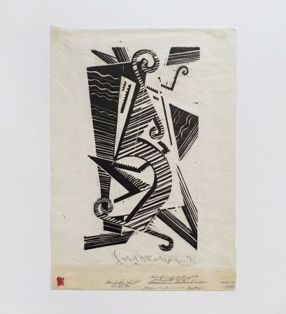 Woodcut Molzahn - Komposition - Opus XXIII