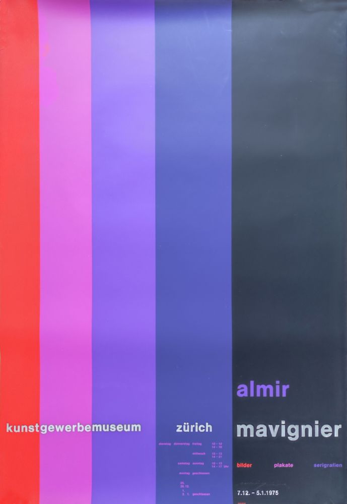 Screenprint Mavignier - Kunstgewerbemuseum Zürich.
