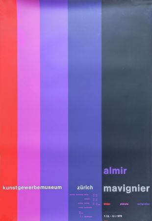 Screenprint Mavignier - Kunstgewerbemuseum Zürich.
