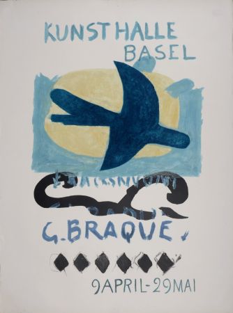 Lithograph Braque - Kunsthalle Basel, 1960