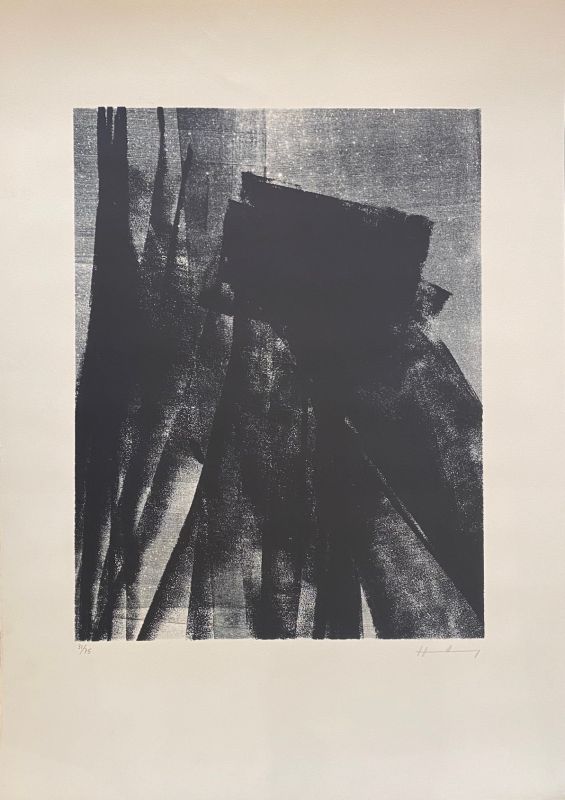 Lithograph Hartung - L1977-4 