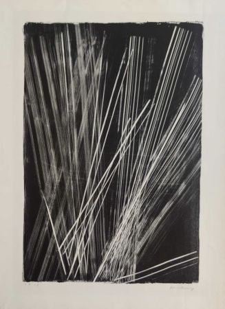 Lithograph Hartung - L 1966-19 