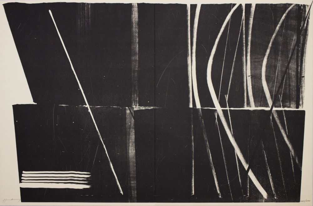 Lithograph Hartung - L 1970 - 5