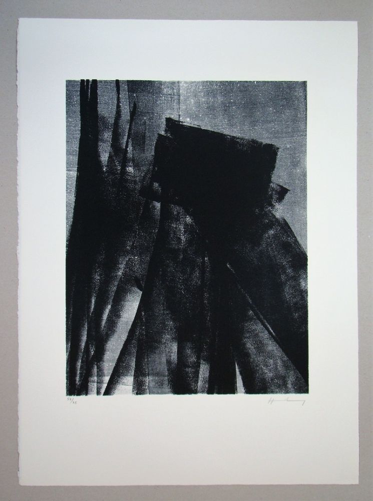 Lithograph Hartung - L 1977 - 4
