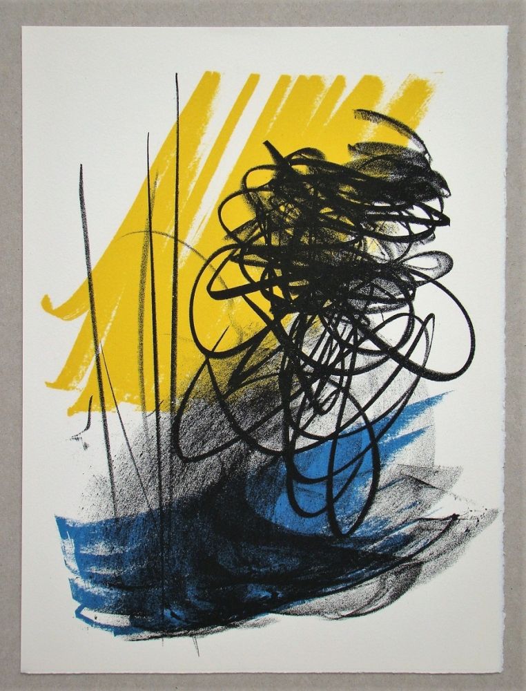 Lithograph Hartung - L différée - 2, 1964