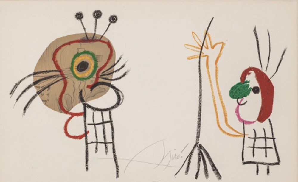 Lithograph Miró - L' Enfance d' Ubu