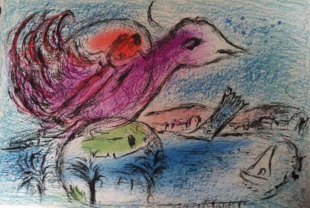 Lithograph Chagall - La baie