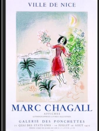 Lithograph Chagall - LA BAIE DE NICE