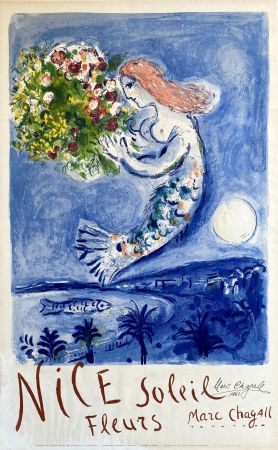Lithograph Chagall - La Baie des Anges