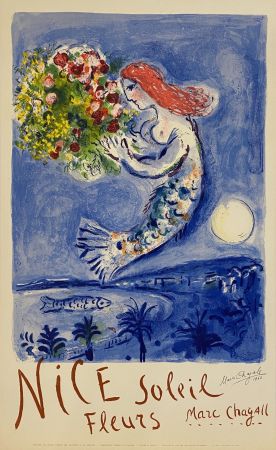 Lithograph Chagall - La Baie des Anges (The Bay of Angels)