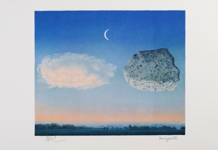 Lithograph Magritte - La Bataille de Argonne