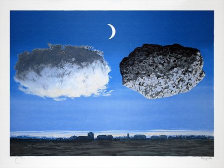 Lithograph Magritte - La Bataille de l'Argonne