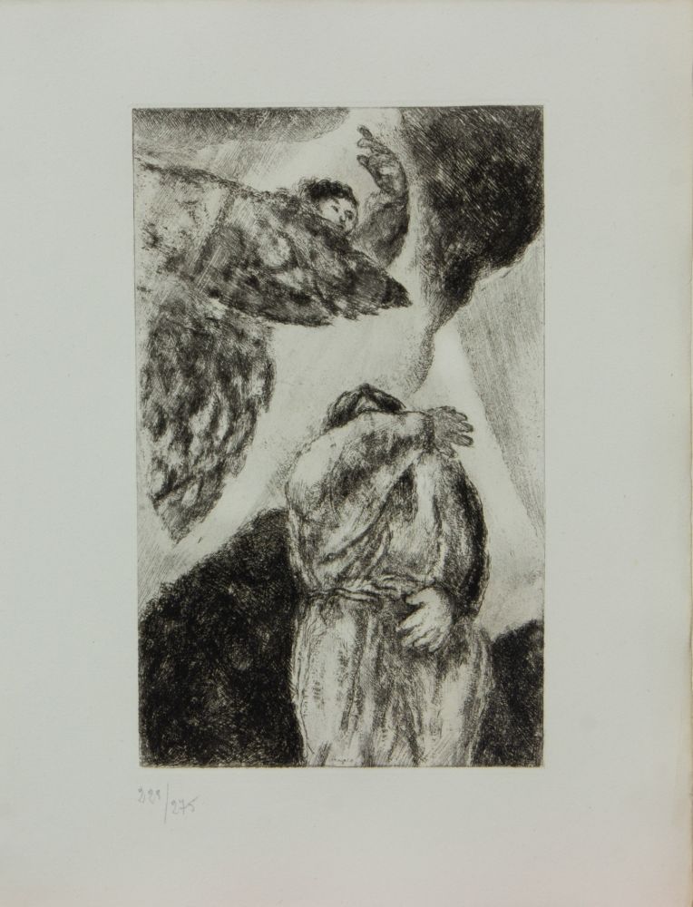 Etching Chagall - LA BIBLE ( LA VISION D'ELIE )