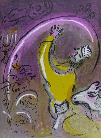 Lithograph Chagall - La Bible : Salomon, 1956
