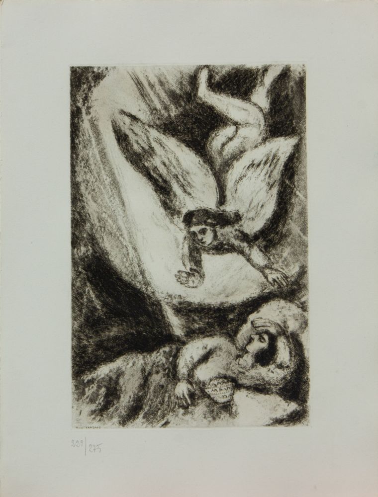 Etching Chagall - LA BIBLE ( SONGE DE SALOMON )