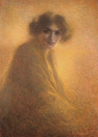 No Technical Levy Dhumer - La Bienveilleante / The Kind Lady - Dessin Original / Original Drawing - PASTEL - 1917