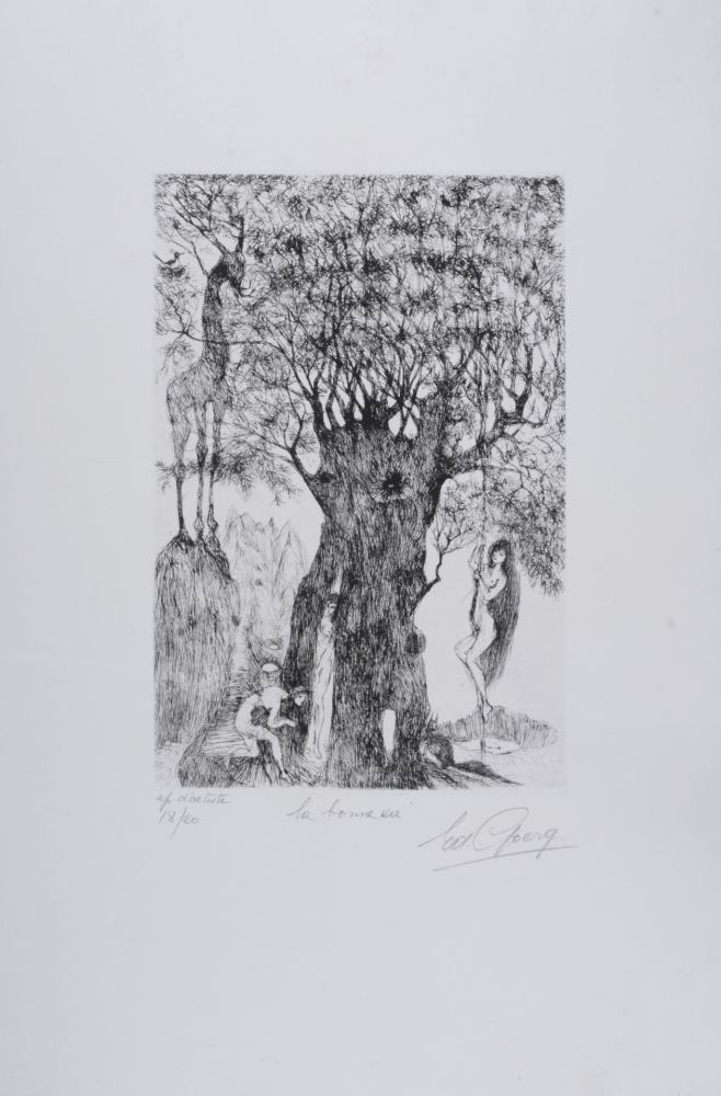 Etching Goerg - La Bonne Vie, 1956 - Hand-signed