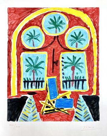 Aquatint Picasso - La Californie (Interieur Rouge)