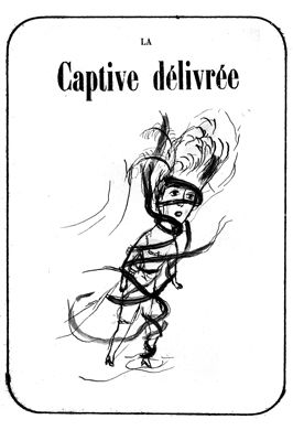 Lithograph Dutertre - La captive