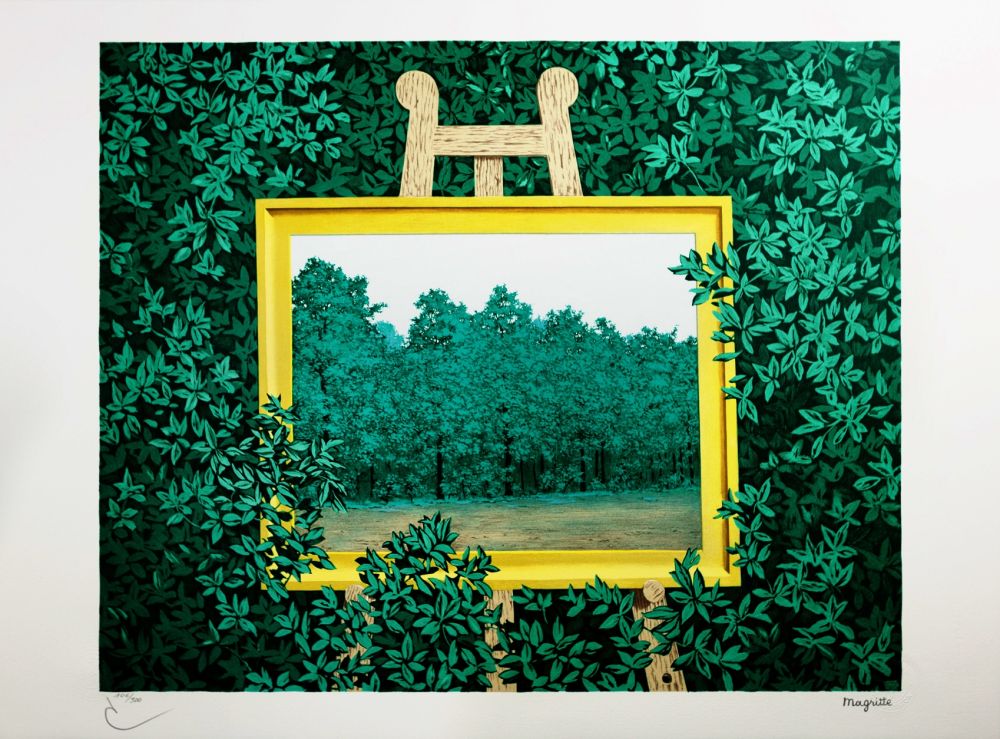 Lithograph Magritte - La Cascade